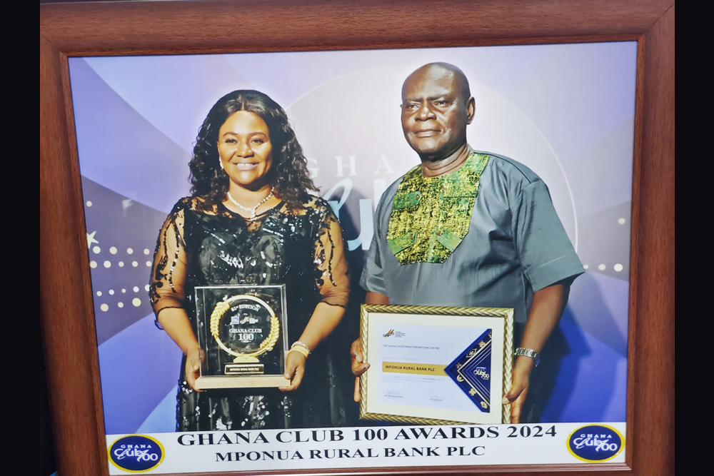 Mponua Rural Bank Ranked 3rd: Ghana Club 100